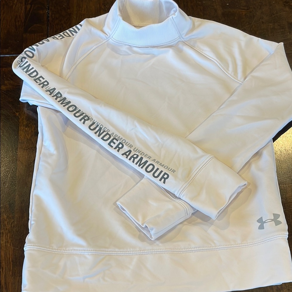 Under Armour White Kids Sweatshirt